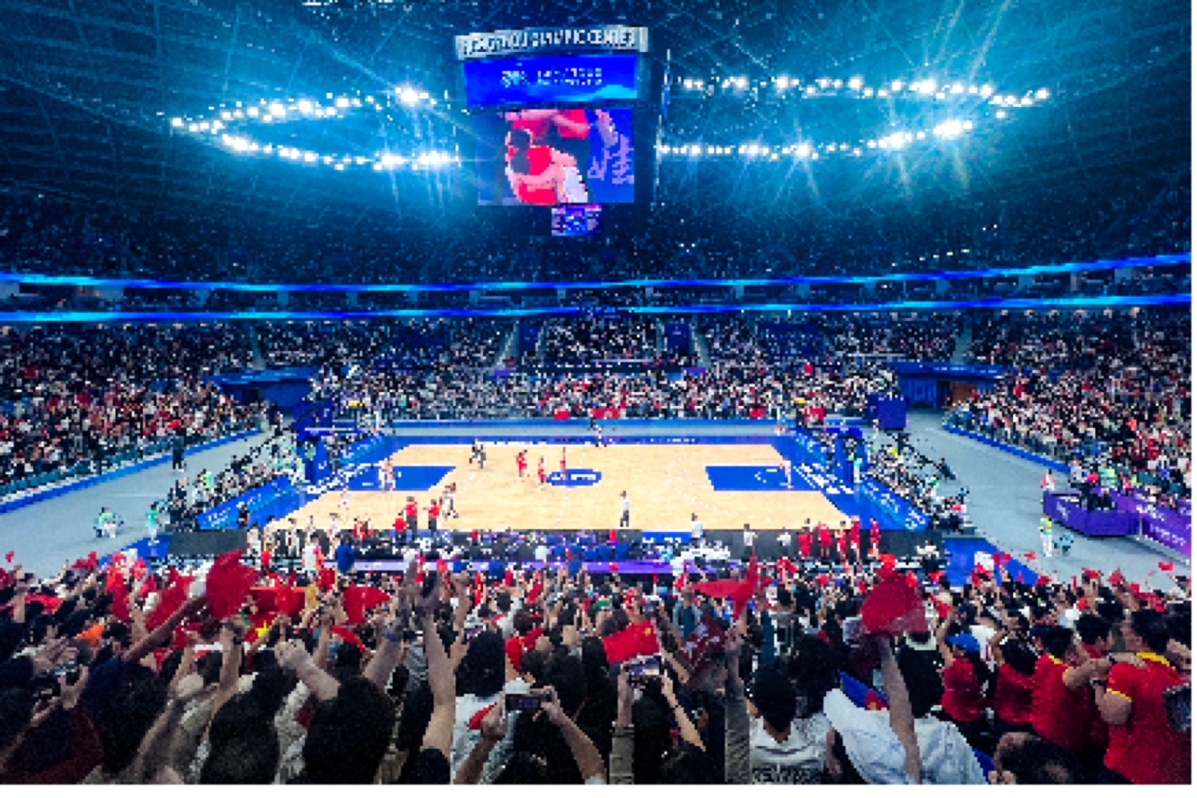 篮球赛事现场